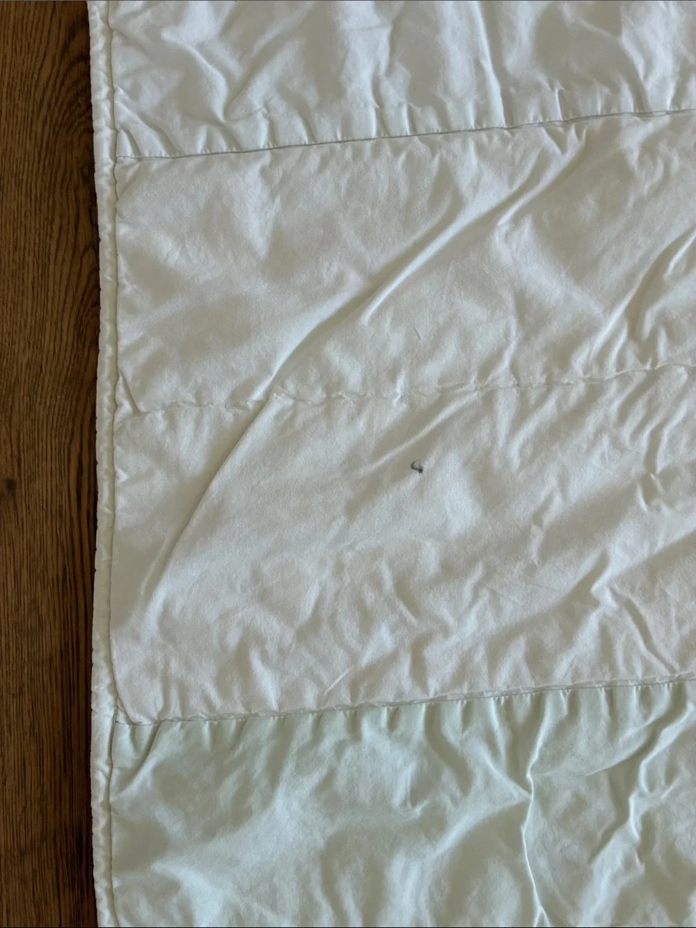 Crate&Barrel White Quilt with Pink and Teal Princess Appliqué